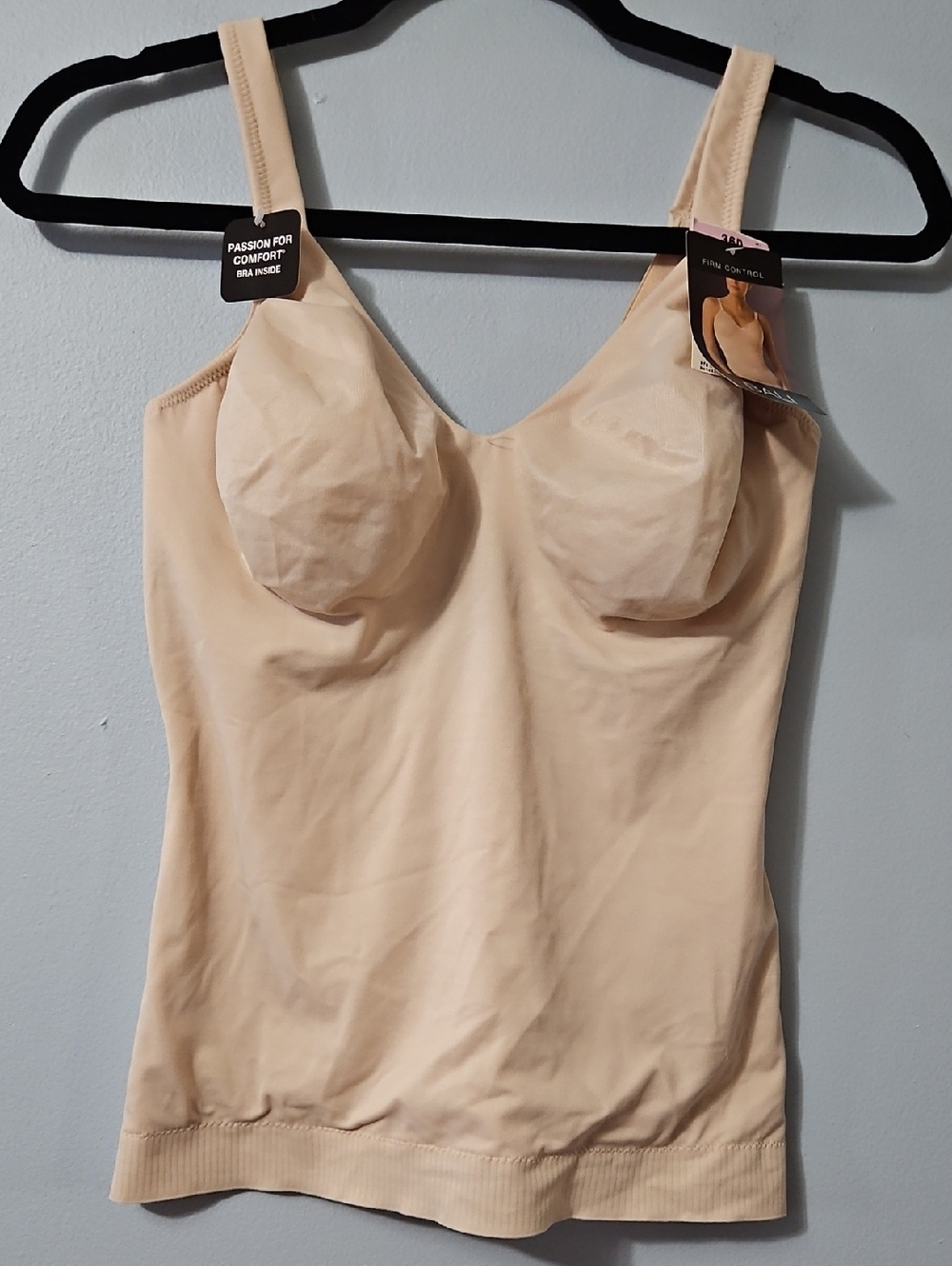 Bali Beige Seamless Shaping Camisole Lined Bra Size 36D